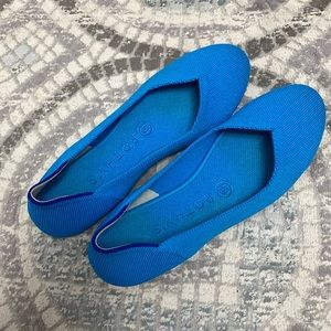 Rothy's Peacock Blue [Retired Color] Rounded Toe Flats Size 6.5